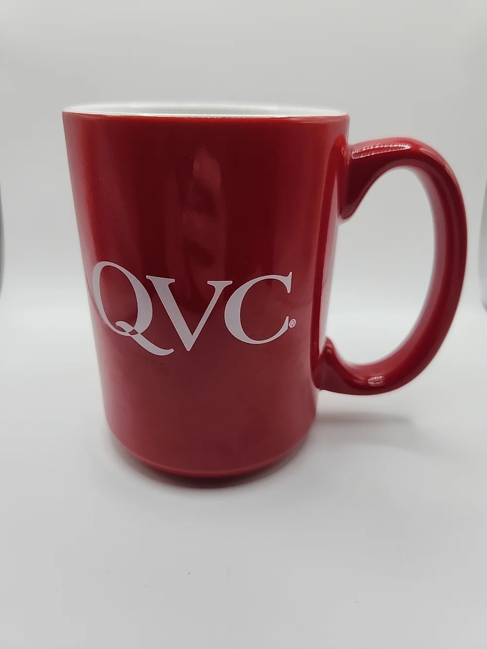 QVC Red Logo Ceramic Coffee Mug - Picture 2 of 8